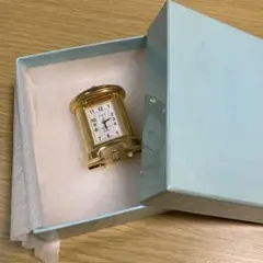 ゴールド 円筒形 置時計 オリジナルボックス付き