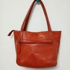 Dakota オレンジ レザー トートバッグ