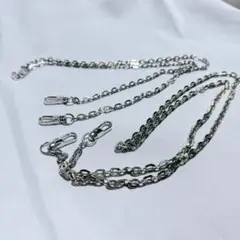 パースチェーンストラップ 1000mm × 6mm 鉄 フラットチェーン