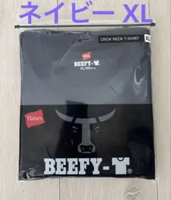 HANES BEEFY-T ネイビー サイズXL 未使用 ビーフィー