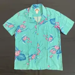 【美品】80's PRADISE FOUND 半袖アロハシャツ　Mサイズ