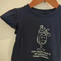 美品 GU 110cm フリル袖 Ｔシャツ
