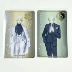 刀剣乱舞 大本丸博 箔押しクリアカード 髭切 膝丸 2枚セット ⑩