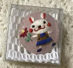 ブローチ　うさぎ　刺繍　ciciré チチレ　新品未開封