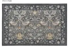 英国モリス　ベルギー製シェニールゴブラン織60x90cm玄関マット　新品未使用