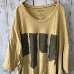 アメリカ古着 VESTIGE XL ベージュ Tシャツ グラフィックプリント
