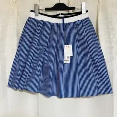 【新品未使用】UNIQLO プリーツストライプミニスカート　M