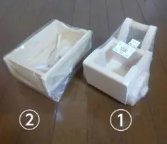 トールペイント　白木　ワゴン2点セット