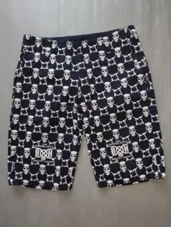 BOUNTY HUNTER バウンティーハンター 総スカル柄ショートパンツ 32