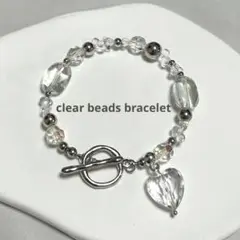 603. clear beads bracelet