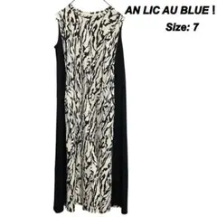 AN LIC AU BLUE ！細見えマジックスリーブ ワンピース ロング　7号