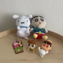 【美品】クレヨンしんちゃん マスコット ラバーキーホルダー ソフビフィギュア