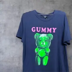 【RIOT QUEEN】GUMMY グミベア Tシャツ ネイビー XL 古着