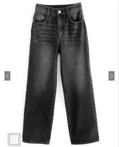 GRL ストレートデニムパンツ cu468 ブラック