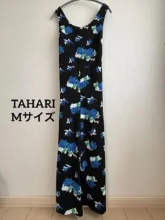 TAHARI タハリ 【Mサイズ】花柄サロペット 海外古着　一点もの✨