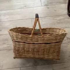 ★ラタンパニエ★籐かご　バスケット　イギリス　マルシェ 新しい ☆ラタンパニエ☆籐かごバスケットイギリスマルシェ 小物