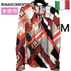新品タグ付き　RINASCIMENTO 幾何学模様 長袖シャツ イタリア製