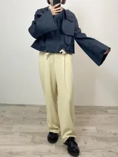 CARVEN カルヴェン トレンチコート ショート丈 ネイビー