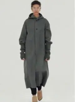 限定価格 HYKE MELTON HOODED COAT ハイク コート