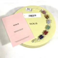 【タグ付き新品】◆TOUS◆ ブレスレット 天然石 くま クマ 熊 イエロー ②