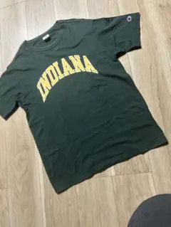Champion INDIANA Tシャツ Mサイズ ダークグリーン