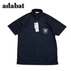 新品✨アダバット（M）吸水速乾 ドライポケットエンブレムポロシャツ ゴルフ　現行