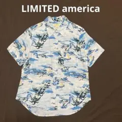 LIMITED america レーヨンアロハシャツ　香港製