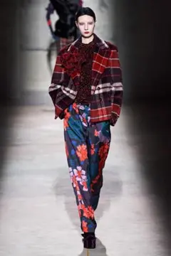 新品 DRIES VAN NOTEN アルパカ中綿入り ダブルブレストコート S