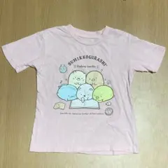 サンエックス★すみっコぐらし★半袖シャツ★トップス★ピンク★100cm