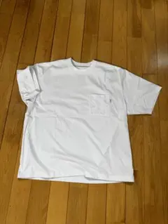 ENJOY ホワイト ポケット付き Tシャツ