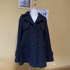 バーバリー ブルーレーベル 厚手ショートコート
