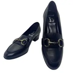 LucaGrossi ルカグロッシ　22.5cm ビットヒールローファー 黒