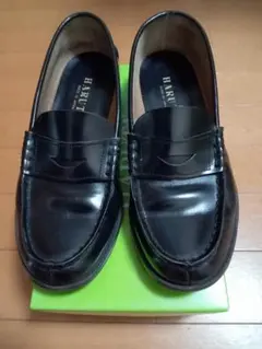 HARUTA ハルタ 女子 24.0cm ローファー 黒 通学靴 No.3048