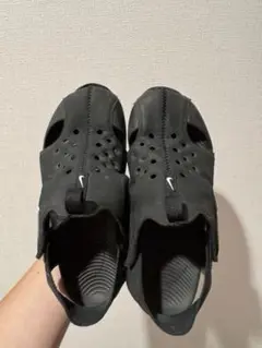 Nike ブラック サンダル 20センチ