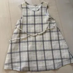 値下げしました　KUMIKYOKU ノースリーブ チェックワンピース M