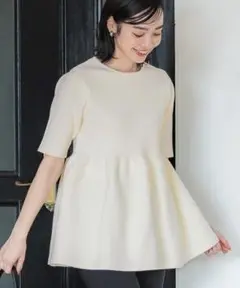 コカ　coca スポンディッシュ　ニット　ペプラム　トップス