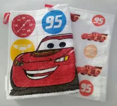 【新品未使用】ディズニー　カーズ　ぞうきん　ネームタグ　ループ付き2枚セット