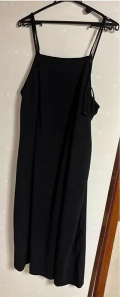 【グローバルワーク】ブラック ノースリーブ ロングワンピース レギュラーサイズ