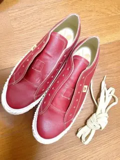 【新品未使用】サイズ SS SPINGLE MOVE 赤 レザー スニーカー