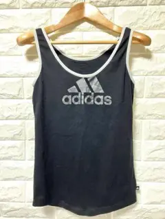 adidas 黒 タンクトップ　レディース　M