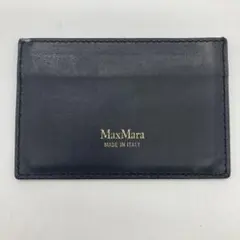 MaxMara 黒レザー名刺入れ