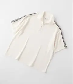 mono-mart ハーフジップライン ワッフルT 美品 五分袖 フリー