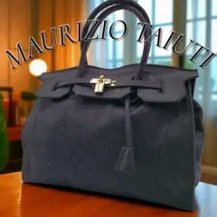 極美品 MAURIZIO TAIUTI トートバッグ ハンド A4 ブラック