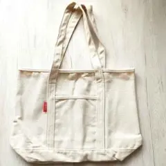 バッグインバッグ付き✨A4OK　キャンバストートバッグ　シンプル　通勤通学　白