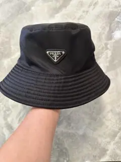 新品未使用 PRADAプラダ バケットハット 帽子 ノベルティタグ付き