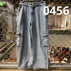 カーゴポケット付きデニムパンツ サイズ5