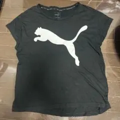 PUMA 半袖 Tシャツ 黒 ロゴ入り