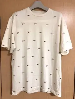 【美品】Reebok リーボック Tシャツ 半袖 ベージュ 白 S レディース