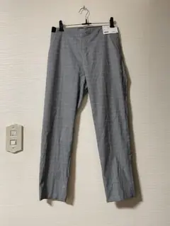 【新品・タグ付き】ユニクロ　チェックアンクルパンツ　Sサイズ