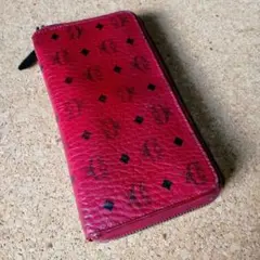 MCM 長財布 レッド 難あり